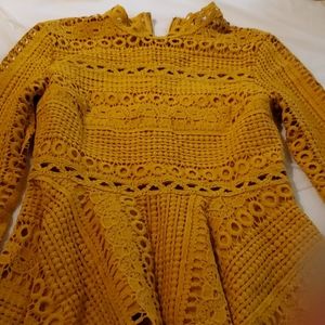 Beautiful gold peplum top